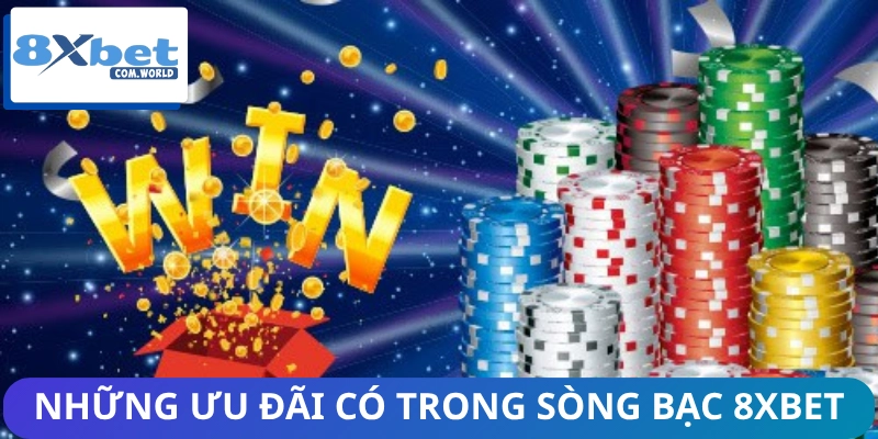 Sòng Bạc Trực Tuyến 8XBET - Trải Nghiệm Sống Động Như Casino 3 Giới thiệu phần thưởng ưu đãi từ sòng bạc trực tuyến 8XBET